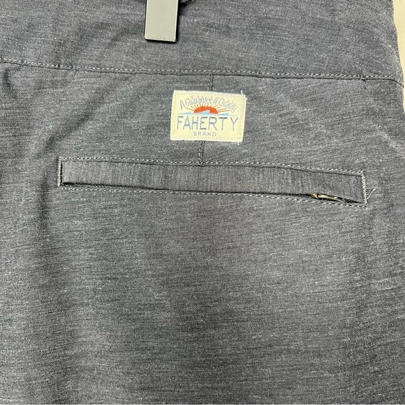 Faherty Men All Day Shorts 36" Charcoal Blue 8" Inseam Stretch Performance - Picture 11 of 13